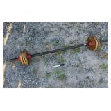 WEIGHT BAR AND WEIGHTS
