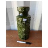 GREEN W GERMAN VASE