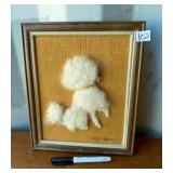 VINTAGE POODLE FRAMED DECOR