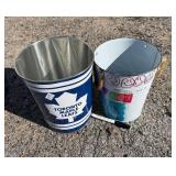 2 METAL CANS