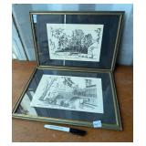 PAIR FRAMED DECOR