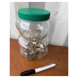 GLASS PEANUT BUTTER BANK