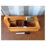 WOOD DUCK BASKET AND WOOD DOG PUZZLE