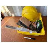 YLLOW TRAY AND CONTENTS