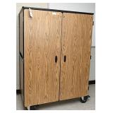 A Commercial Rolling Utility Storage Cabinet