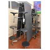 (2) 12 seat folding cafeteria tables