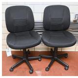 2 rolling matching  office chairs