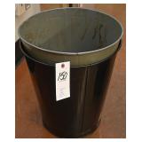 (2) Metal Trash containers