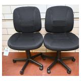 2 rolling matching  office chairs