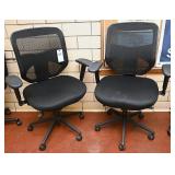 2 rolling matching  office chairs