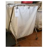 Laundry cart on castors