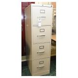 A Hon 4 Drawer Steel File Cabinet