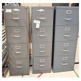 3 Steel File Cabinets