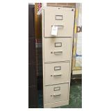 A Hon 4 Drawer Steel File Cabinet