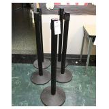 4 Retracta-Belt Stanchions