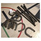 (3) Sets of Cast Iron Horseshoes