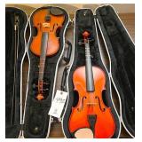 2 Full Size Violins