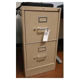 A Hon 2 Drawer Steel File Cabinet