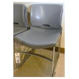 4 Modern Stacking Chairs