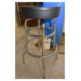 A Swivel Seat Chrome Bar Stool