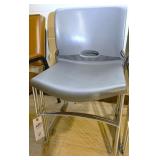 4 Modern Stacking Chairs