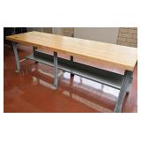 Commercial Butcher block work table