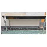 A Modern Chrome Legged Credenza