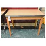 A Vintage Wood & Formica Class Table