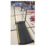 A Urevo Folding Compact Treadmill.