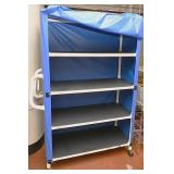 4 Shelf linen cart w/ cover