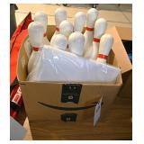 Box Of Plastic Bowling Pins