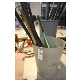 Wastebasket Of Aluminum Baseball Bats