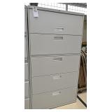 A Hon 5 Drawer Lateral File Cabinet