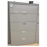 A Hon 5 Drawer Lateral File Cabinet