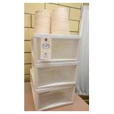 Stackable Drawers and 2 Spools of String
