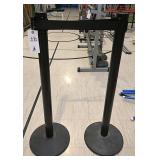 A Pair Of Retracta-Belt Stanchions