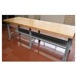 Commercial Butcher block work table