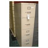 A Hon 4 Drawer Steel File Cabinet