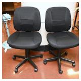 2 rolling matching  office chairs
