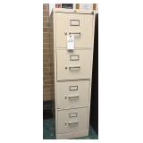 A Hon 4 Drawer Steel File Cabinet