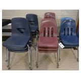 15 Vintage Stacking Classroom Chairs