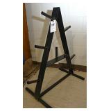 A Weight Room Plate Stand
