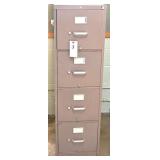 A Hon 4 Drawer Steel File Cabinet