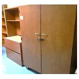 Wooden Rolling Cabinet