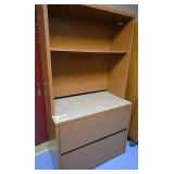 2 Drawer Lateral File W/Hutch
