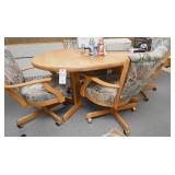 A 5 Piece Oak Dinette Set