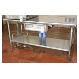 A Commercial Stainless Work Stand