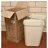 2 Rubbermaid wastebaskets