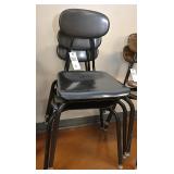 3 Stacking Student Chairs