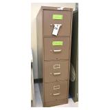 A Hon 4 Drawer Steel File Cabinet